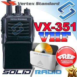 Vertex Standard VX 351 VHF Radio + FREE USB Cable + CD  