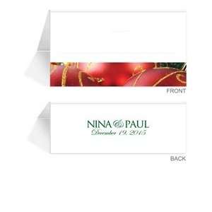  300 Personalized Place Cards   Christmas Ornaments Office 