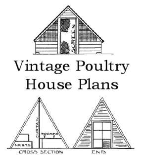 How to Build a Chicken Coop, Poultry House Plans on CD  
