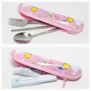 Spoon Fork Toothbrush toothpaste multi Travel Case #04  