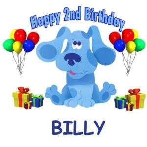 BLUES CLUES *PERSONALIZED BIRTHDAY* IRON ON TRANSFER  