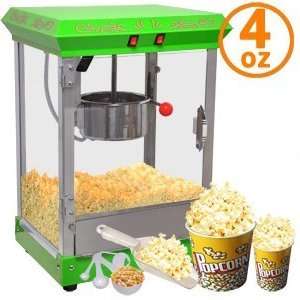   OZ Kettle Tabletop Popcorn Maker Machine Green