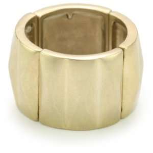   New York Capri Gold Tone Pyramid Stretch Ring, Size 7.5 Jewelry