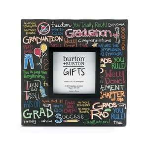  Black Wooden Graduation Picture Frame with Printed Canvas 
