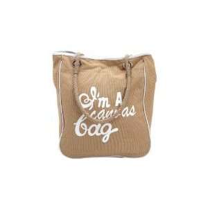  Gigi Chantal Tan and White Canvas Shopping Bag: Everything 