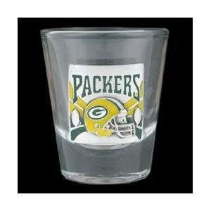  Green Bay Packers   Round NFL Shot Glass