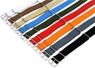 18MM SOLID Nylon NATO WATCH BAND Strap Military G 10  