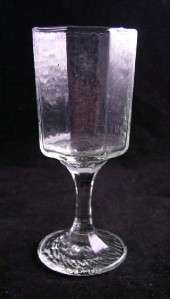 Libbey/Rock Sharpe FACETS CLEAR 7 Wine Glasses A+ EXCEPTIONAL 
