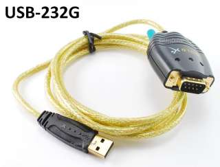   6ft USB Type A to DB9 Serial Adapter Male/Male Cable, USB 232G  