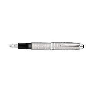 Montblanc Meisterstuck Solitaire Sterling Silver Barley Fountain Pen 