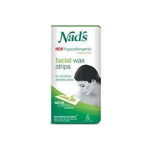 Nads Natural Facial Hair Removal Strips 24 Ct (Quantity of 5)