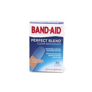   Adhesive Bandages Clear Perfect Blend Light All One Size 30 Count