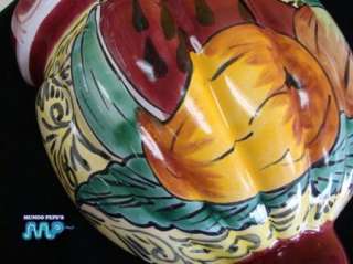 Mexican Talavera Sconce Wall Planter Pottery Folk Art  