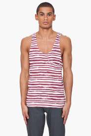 SHADES OF GREY BY MICAH COHEN Striped Racerback Tank Top