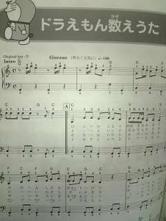 Doraemon piano sheet music collection book/Anime,Manga  
