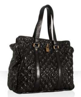 Marc Jacobs black quilted leather Leon tote  BLUEFLY up to 70% off 
