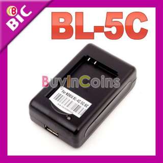 Wall USB BL 5C Battery Charger 4 Nokia E60 N70 N72 N91  