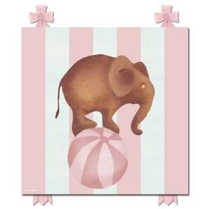  Mod Elephant Parade I Exuberant Pink Canvas Art 