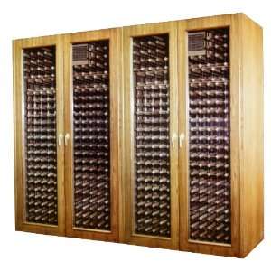   Paint Reserve 880 Bottle Glass Door Wine Cabinet with Digital Te