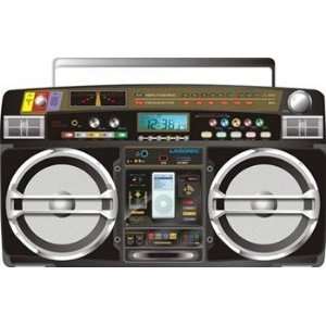  1980s Style Boombox Ipod Portable Music System Docking 
