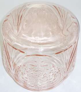   Glass Royal Lace Pattern Cookie Jar Base Only In Excellent Vintage