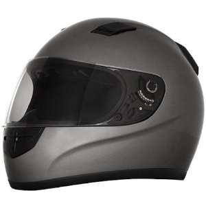  Shadow Gun Metal Grey Full Face DOT Motorcycle Helmet Automotive