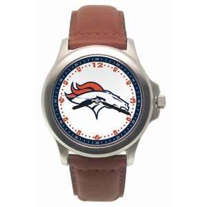   Broncos Mens NFL Rookie Watch (Leather Band)