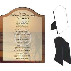 Golden Anniversary 50 Loving Years Touching 8x10 Poem with Full Color 