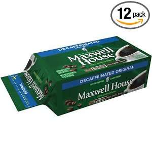 Maxwell House Coffee, Original Decaffeinated, 11.5 Ounce Vacuum Bags 