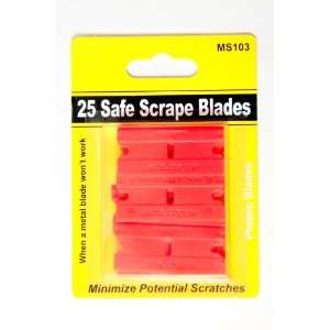  25 Plastic Razor Blades Double Edge Safe Scrape