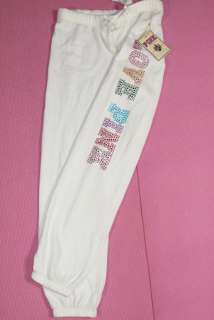 Victoria Secret PINK Bling Old School Sweat Pants M  