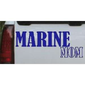 Marine Mom Military Car Window Wall Laptop Decal Sticker    Blue 26in 