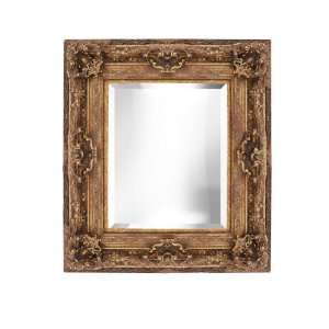  Gold Rococo Bevelled Wall Mirror 24x36: Home & Kitchen