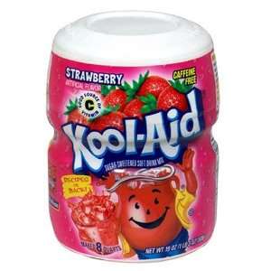  Kool Aid Drink Mix, Sugar Sweetened Strawberry, 19 Ounce 
