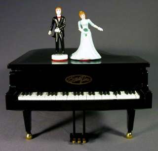SWINGTIME MUSIC BOX GRAND PLAYER PIANO WITH DANCING COUPLE ON TOP EVEN 