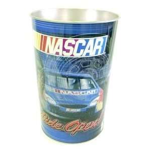  NASCAR LOGO 15 Inches Metal Trash Can/Waste Basket 