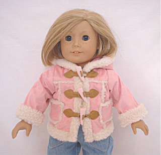 Doll Clothes   Pink Toggle Jacket  for 18 Dolls  
