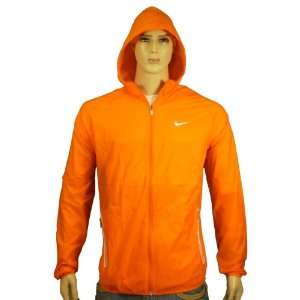  Nike Mens Tennis Packable Light Weather Jacket Orange 