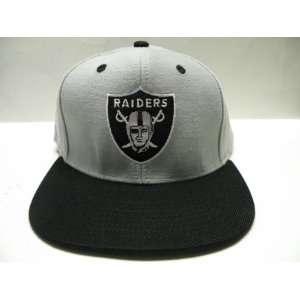  LA Raiders Shield Logo Gray Black 2 Tone Retro Snapback Cap Oakland 
