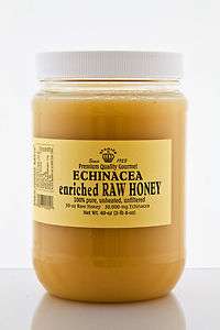 40oz Echinacea 100% Pure Organic Raw Honey Natural  