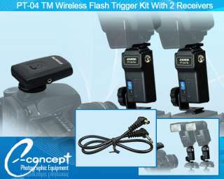 PT 04 Wireless Flash Trigger Kit with 2 Receivers  