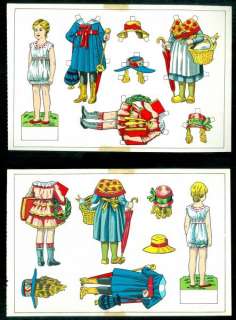   French Paper Doll w 3 Costumes Regional Attire Deco Influence  