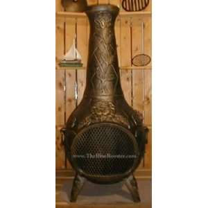  ALCH012GAGKNG Gas Powered Rose Chiminea Outdoor Fireplace 