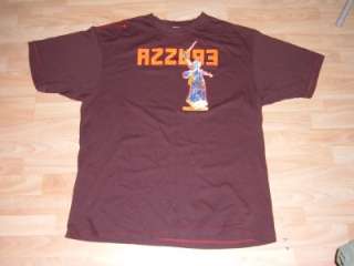 Mens brown short sleeve T shirt by AZZURE 2XL USED  