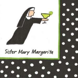 Sister Mary Margarita Paper Cocktail Napkins  Kitchen 