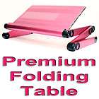 aluminum portable folding laptop table 360 legs lay in bed