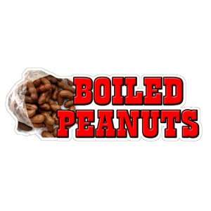  BOILED PEANUTS Concession Decal sign cart stand cajun 
