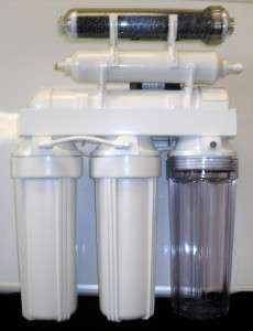 STAGE REVERSE OSMOSIS WATER FILTER WITH PERMEATE PUMP  