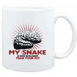  Mug White  My Snake is more intelligent than your pet 
