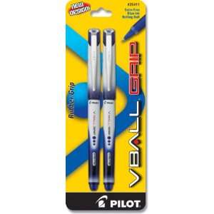  Pilot VBall Grip Liquid Ink Rolling Ball Pen, Extra Fine 